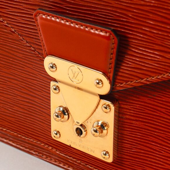 Louis Vuitton Monceau 28 Brown Epi Leather Convertible Satchel - Picture 10 of 12